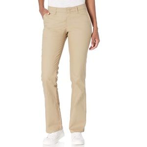 Dickies Women's Flat Front Stretch Twill Pant Slim Fit Bootcut